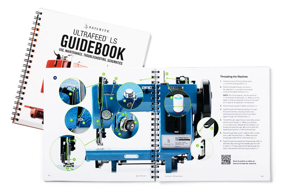 Sailrite Ultrafeed sewing machine guidebooks